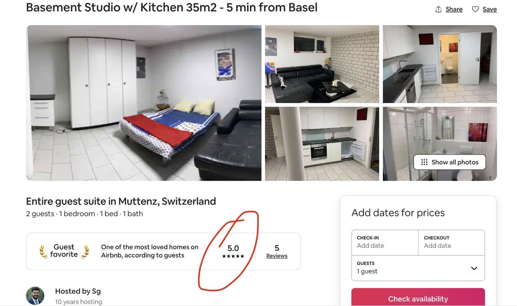 Basel - 5 Mins Away - Modern Basement Studio With Kitchen 35M2 In Muttenz Exterior foto